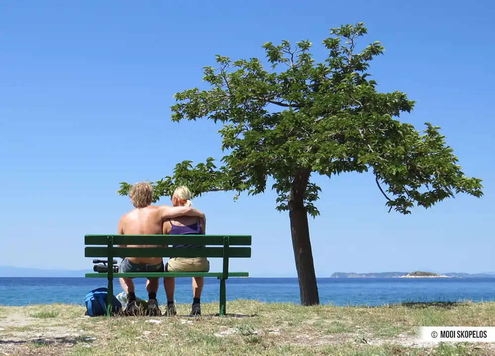 Karin en Frank op Skopelos